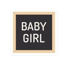 Baby Girl Letter Board