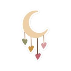 Moon and Hearts