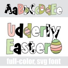Udderly Easter Color Font