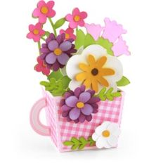 Box Card Teacup Flowers