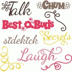 ppbn friends word and doodle set