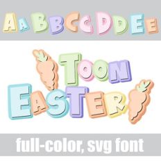Toon Easter Color Font