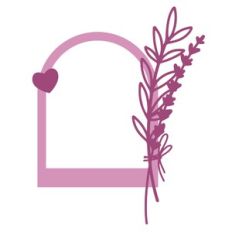 photo frame with sprigs