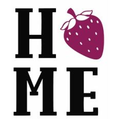 Home entry sign with Strawberry