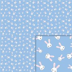 Bunny Pattern - blue