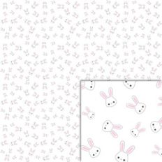 Bunny Pattern - white