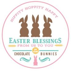 Easter Blessings Vintage Sign