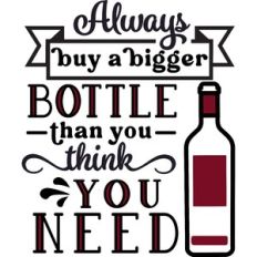 Buy A Bigger Bottle Than You Need