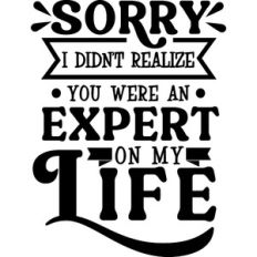 Didn't Realize You Were Expert OnMy Life