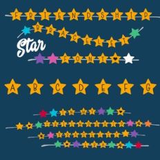 Friendship Bracelet Era Star Font