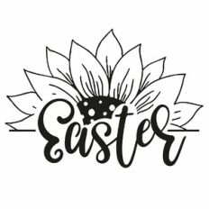 Easter Sunflower Word