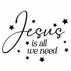Jesus is All We Need Quote