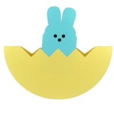 Rocking Easter Blue Bunny Card