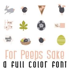 For Peeps Sake Full Color Font