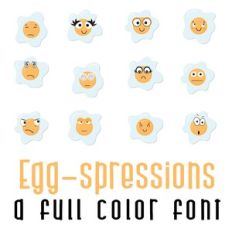 Egg-spressions Full Color Font