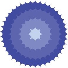 inverted scalloped circles