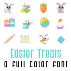 Easter Treats Full Color Font