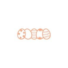 Decorated Easter Eggs For Card Front