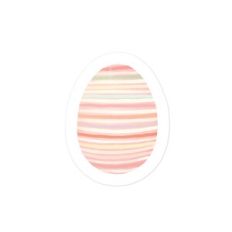 Striped Easter Egg