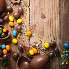 Easter Egg Candy Background