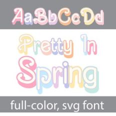 Pretty in Spring Color Font