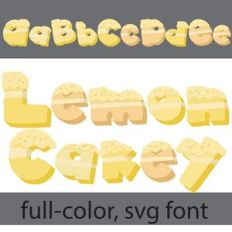 Lemon Cakey Color Font