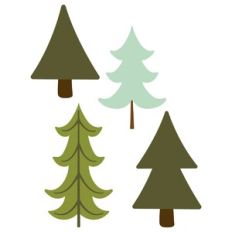 Woodsy Pine Trees