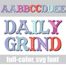 Daily Grind Color Font