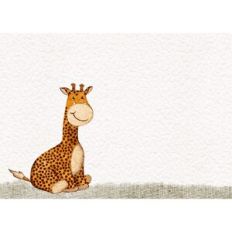 Baby giraffe card cover