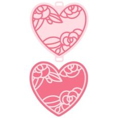 Floral Heart Tag
