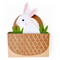 Bunny Easter Basket Box Card