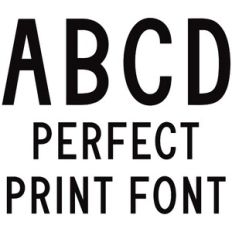 Perfect Print Font