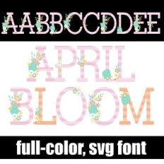 April Bloom Color Font