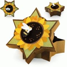3d sunflower box
