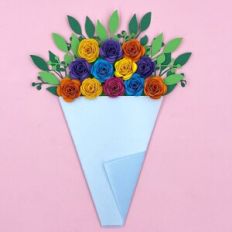 BOUQUET OF FLOWERS CARD