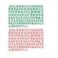 Turquoise and Peach Alpha Stickers