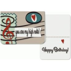 high note a6 greeting card