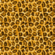 Yellow Furry Leopard Print Background Pattern