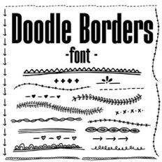 Doodle Borders Font