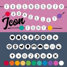 Friendship Bracelet Era Icon Font