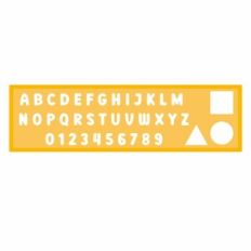 Alphabet Stencil Ruler