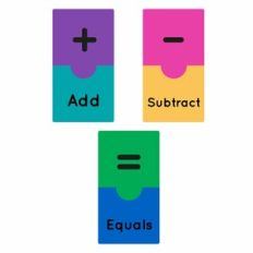 Math Symbol Puzzle Game Activity - Add, Subtract and Equals