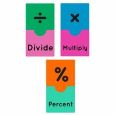 Math Symbol Puzzle Game Activity - Divide, Multiply and Percent