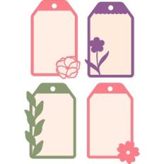 Flower Gift Tags