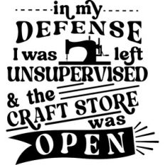 In My Defense Craft Sore Open