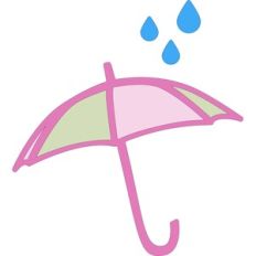 Umbrella and Raindrops