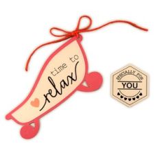 Gift Tag Relax Tub Shaped