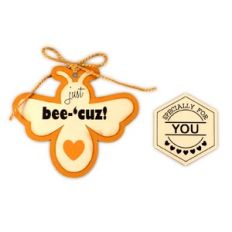 Gift Tag Bee Shaped