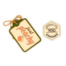 Gift Tag Peachy Rectangle