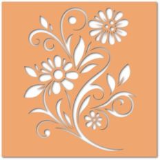 Blooming Swirl Stencil